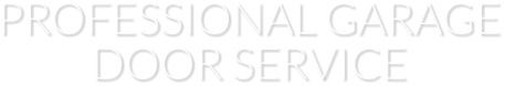 PROFESSIONAL GARAGE DOOR SERVICE